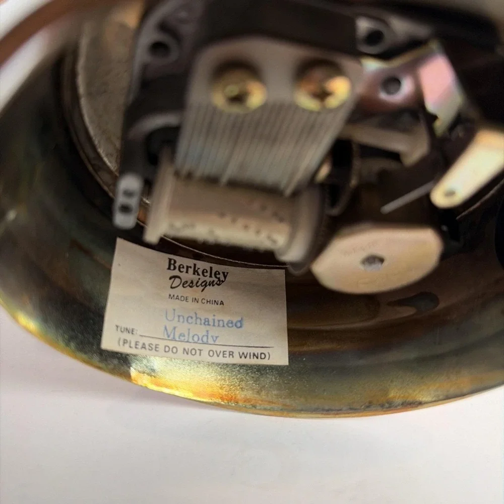 VTG Berkeley Copper Watering Can Floral Butterfly Music Box 